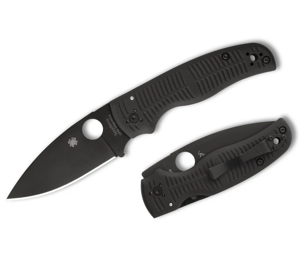 SPYDERCO Shaman Salt Black G-10 Handles Black CPM MagnaCut Steel C229GMCBKP