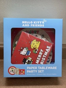 Hello Kitty Christmas Paper Tableware Party Set W/Bad batsumaru & Pompompurin - Picture 1 of 3