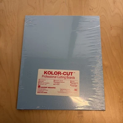 12 X 10" KOLOR-CUT Professional Cutting Board Color Coded ½" Thick NSF Cert BLUE - Image 1 of 4