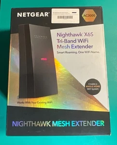 Netgear Nighthawk X6S AC3000 EX8000 100NAS TRIBAND WIFI MESH EXTENDER NEU - Bild 1 von 3