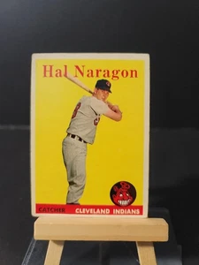 1958 Topps # 22 Hal Naragon ottime condizioni - Foto 1 di 2