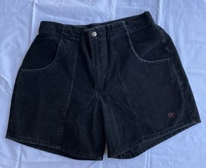 Vintage 1980s OP Ocean Pacific Corduroy Shorts Men's 34 Black Surfer Skater - Picture 1 of 6