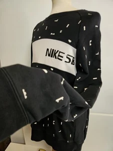 Nike SB Sweatshirt - Mens Designer Skateboarder Print Cotton Pro Jumper UK XL - Picture 1 of 11