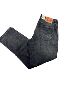 Jeans Levis 559 Relaxed Dritto 100% Cotone Taglia 33x30 Nero Grigio Denim Nuovo con etichette* - Foto 1 di 11