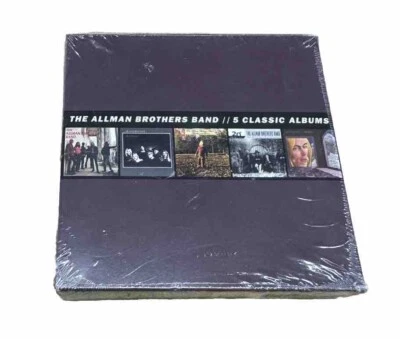 The Allman Brothers Band 5 Classic Albums 5 Disc Box Set 2013 Brand New Sealed - Image 1 of 3