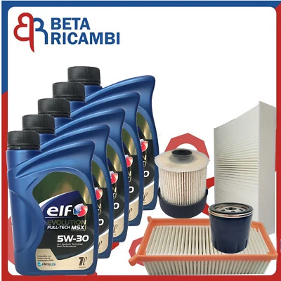 Kit Tagliando Renault Clio IV Captur 1.5 DCI Dacia Sandero II +Olio Elf 5W30 MSX - Immagine 1 di 4