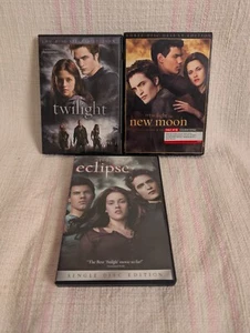 3 Filme Lot Twilight 1, Neumond, Finsternis DVD Robert Pattinson Kristen Stewart - Bild 1 von 7