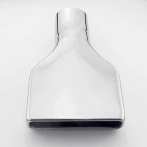 Stainless Steel 2.5" Inlet Exhaust Tip 6"x2" Out Rolled Slant 10" L Weld On - Picture 1 of 7