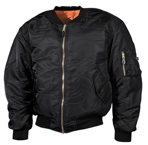 US Pilotenjacke schwarz Gr. S - 5XL - Picture 1 of 1