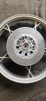 1979 Suzuki GS750E Front Wheel Rim with rotors - Image 1 of 4