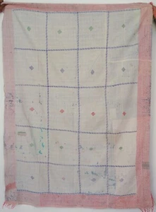 Coperte lenzuola trapunte Kantha vintage di altissima qualità uniche nel loro genere - Foto 1 di 3