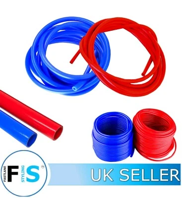 FLS Silicone Vacuum Hose Tube Pipe Hose Turbo Boost Water Air Coolant 3-7mm red blue