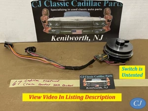 OEM 67 Cadillac Fleetwood DASH CRUISE CONTROL SWITCH & THUMBWHEEL  **UNTESTED** - Picture 1 of 15
