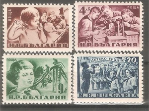 Bulgaria 1951 Mi# 801-804 DÍA DEL NIÑO Set MNH** OG VF - Imagen 1 de 1