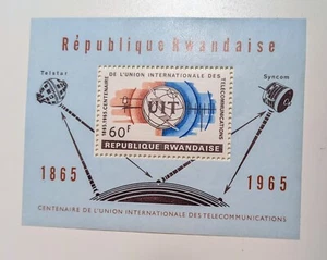 Estampillas de Ruanda. Scott's # 113. MNH. Comunicación-antigua y nueva. tienda de sellos de sal. - Imagen 1 de 2