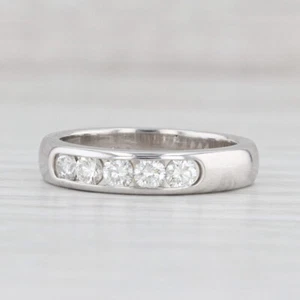 0.50ctw Diamant Band Platinum Hochzeitstag Ring Stapelbar Ringgröße 6.5 - Bild 1 von 10