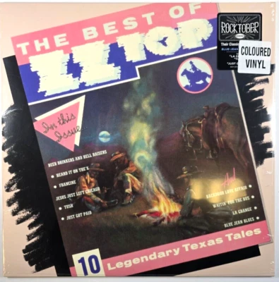 ZZ Top The Best Of ZZ Top LP Album vinyl record 2023 compilation reissue Blue - Image 1 of 4