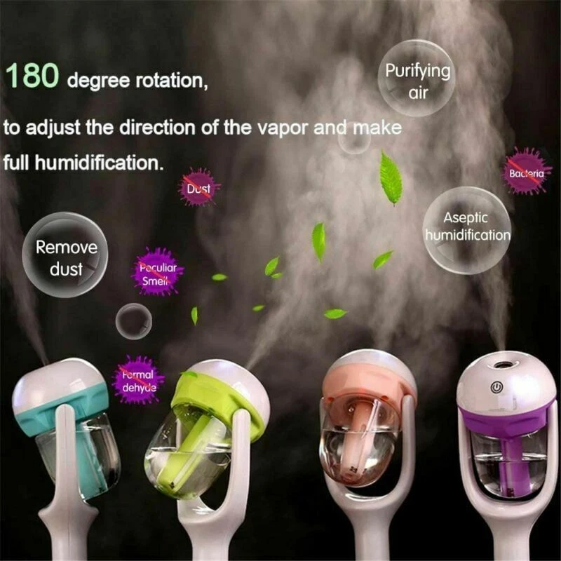 Car Air Humidifier Diffuser Aroma Mist Purifier Ultrasonic Essential Oil Mini - Image 1 of 4