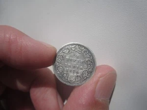 1876 INDIA 1/4 RUPEE - Picture 1 of 2