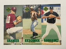 Alex Rodriguez/Brooks Kieschnick/Granger 1993 Classic 4-Sport Tri-Card #TC13