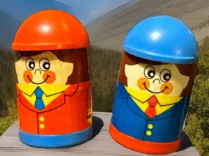 Vintage Playwell Hilco Magnetic Figures, Building Block Toys~ - Picture 1 of 3