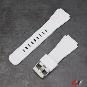 Silicone Large White Band 22mm For Samsung Smart Watch SM-R760 R770 R800 R840 - Picture 1 of 3