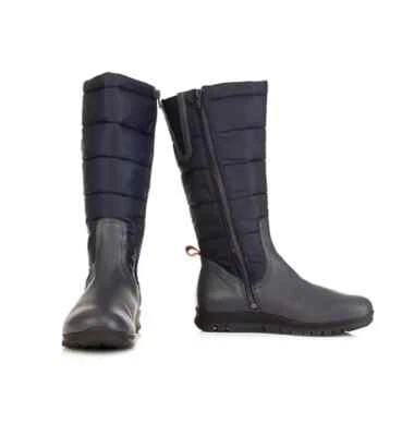 VITAFORM Damen-Stiefel Nappaleder Texmembran Sohle Free Run Dunkelblau Gr 39