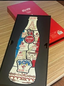 2024 China Coca Cola Francia Juegos Olímpicos París Botella Forma Puzzle Pins con Caja - Imagen 1 de 2