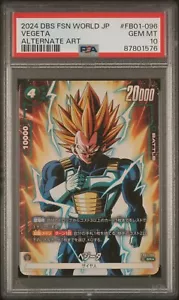 2024 DRAGONBALL FUSION WELT JAPANISCHE VEGETA ALTERNATIVE ART PSA 10 - Bild 1 von 2