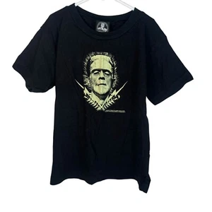 Rock Rebel Frankenstein T-Shirt Top Tee Kids Boys Halloween Horror Punk Goth 5T - Picture 1 of 4