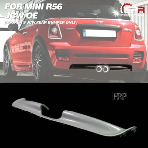 Kits de labios difusores de parachoques trasero FRP OEM para parachoques trasero Mini Cooper S R56 JCW solamente - Imagen 1 de 12