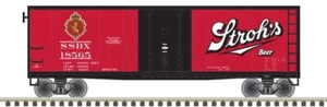 ATLAS O TRAINMAN STROH'S BEER 40 FT PLUG DOOR BOXCAR 2001146-1 #18533 3RAIL - Picture 1 of 8