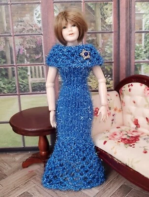 Ropa de muñeca escala 1:12 ajustada Heidi Ott 5.5" muñeca cuerpo delgado vestido hecho a mano Foto 1 de 4