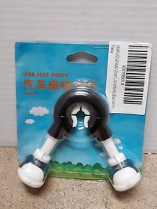 New Car Seat Hook White & Black Sneaker Cartoon Purse SUV Trunk Bag Hook - Picture 1 of 6