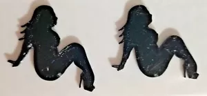 Choose Color RC 1/10 Scale Mudflap Thick Girl Mud Flaps Rock Crawler Accessories - Picture 1 of 11