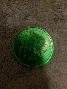 Mardi Gras Krewe Of Okeanos 2013 doble verde  - Imagen 1 de 2