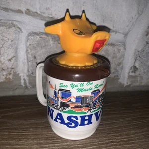 Nashville TN See Ya’ll On Music Row! WHIRLEY Industries Vintage Cow Creamer Cup - Picture 1 of 9