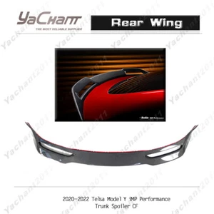 Carbon iMP Performance Rear Tail Wing For 2020-2022 Tesla Model Y Trunk Spoiler - Picture 1 of 12