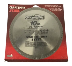 Sears Craftsman Vintage Steel 72 Tooth 10 inch Circular Saw Blade - Picture 1 of 4
