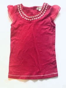 Girls Patch Princess Red Ruffle Top Sz 5 - Picture 1 of 4