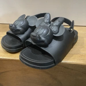 MINI MELISSA Disney Beach Slide Sandalias Negras 3D Mickey & Minnie Talla 9 - Imagen 1 de 7