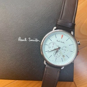Paul Smith Cycle Chronograph Watch Leather dark Brown - Picture 1 of 7