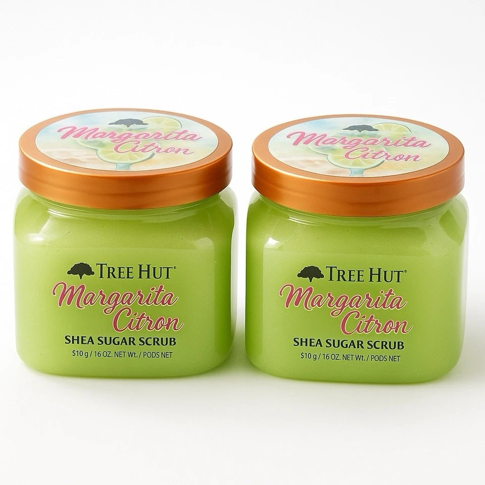Tree Hut Margarita Citron Shea Sugar Scrub 18 oz – 2 Pack | Citrus Lime  HTF - Image 1 of 1