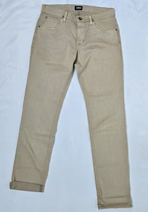 Pantalones de mezclilla Hudson Blake para hombre 32x33 doblado ajustados cremallera recta doble puño - Imagen 1 de 11