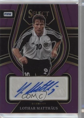 2022 Panini Select FIFA Signatures Purple Prizm /49 Lothar Matthaus #SS-LM Auto - Image 1 of 2