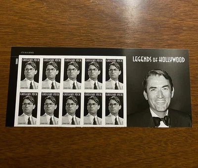 U.S. Scott #4526 Gregory Peck 2011 Forever Plate Block of 10 Plate #V1111 MNH - Image 1 of 2