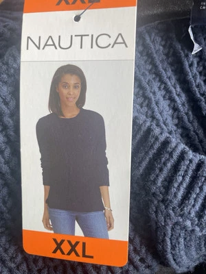 Suéter pulôver pesado feminino Nautica XXL novo com etiquetas - Imagem 1 de 3