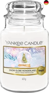 Yankee Candle Duftkerze | Große Snow Globe Wonderland Duftkerze im Glas | Snow - Bild 1 von 6