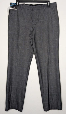 Pantalones de vestir ajustados a cuadros ultra cómodos para hombre J Ferrar talla 32x29 char oscuro elásticos Foto 1 de 4