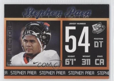 2011 Press Pass Blue Reflectors Stephen Paea #34 Rookie RC - Image 1 of 2